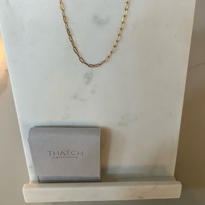 Thatch Finn Necklace Paperclip Gold Plated